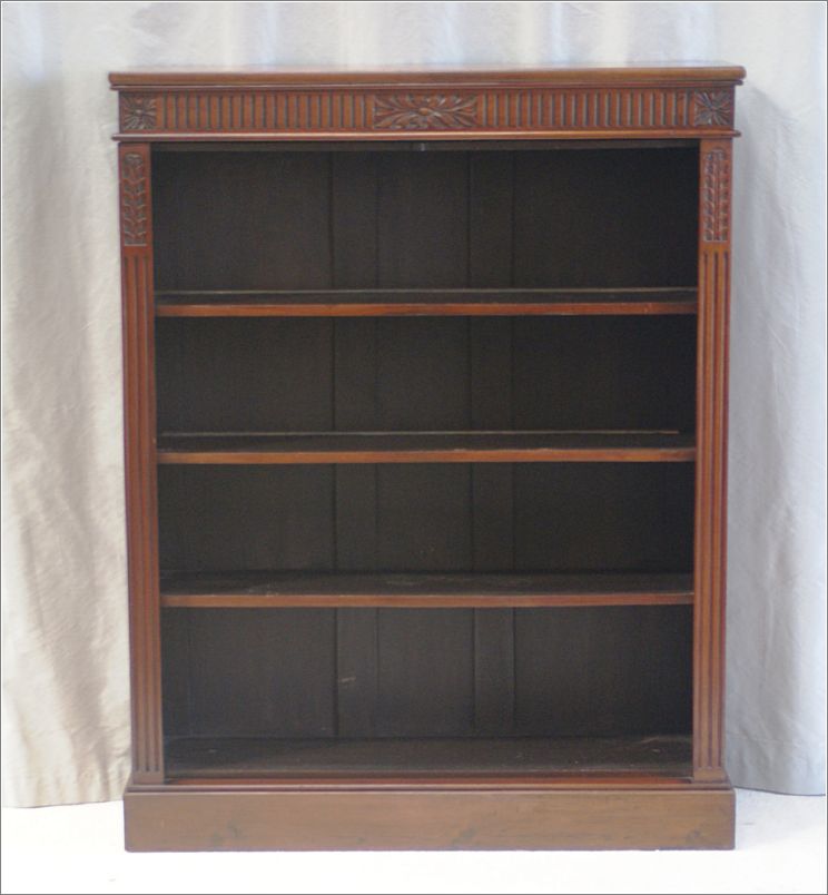 7014 Antique Walnut Bookcase (1)